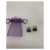 Laurel Burch Embracing Horses Earrings with Pouch