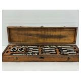 Tap and Die Bits in Wooden Box