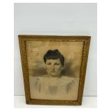 Framed Studio Photograph of a Woman