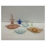 Glass Tableware Including Baskets and Dishes