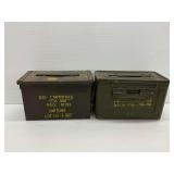 Two Military Ammunition Cans