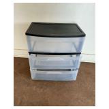 Sterilite Three-Drawer Storage Unit