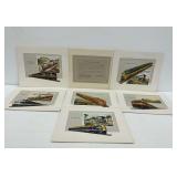 Six General Motors Electro-Motive Division Railroad Advertisements... Across the New Frontier