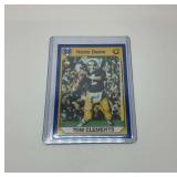 Tom Clements Collegiate Collection Football Card, 1990
