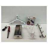Hair Styling Tools with Hangers and Hook Rack