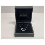 Sterling Silver Necklace with Heart Pendant