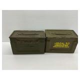 Two Military Ammunition Cans