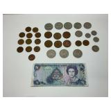 International Coin and Cayman Islands Dollar Note