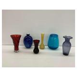Colored Glass Vases