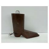 Metal Cowboy Boot Sculpture