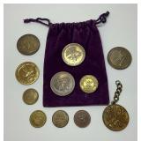 Group of Medals and Tokens