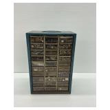 Multi Drawer Organizer Filled with Various Hardware