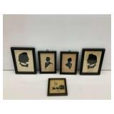 Framed Silhouette Portrait Group