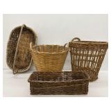 Four Woven Baskets