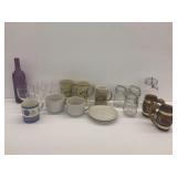 Mugs, Wine Glasses, Jars, and other Household Items Group