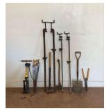 Group of Hand Tools with Pump