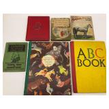 Vintage Children's Book Group Including Jumbo the Elephant and ABC Book