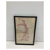 Coleman Lake Club Framed Map