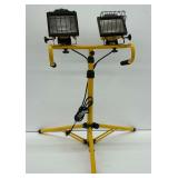 Adjustable Dual Head Work Light with Tripod Stand