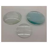 Three Glass Magnifying Lenses