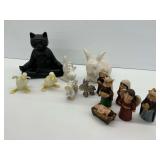 Nativity Set and Other Figurines