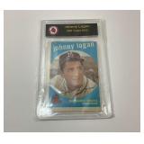 1959 Topps Johnny Logan Milwaukee Braves Baseball Card