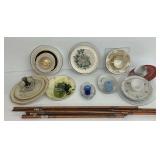 Porcelain and Glassware Floral Yard Art... see photos