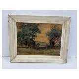 Robert Wood Framed Print of a Rural Landscape
