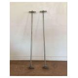 Two Metal Support Poles