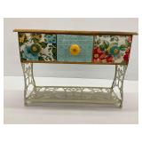 Pioneer Woman Coffee and Tea Mug Rack with Ceramic Drawers