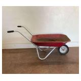 Red Metal Wheelbarrow