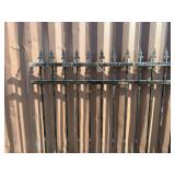 IRON FENCE WROUGHT IRON CONSTRUCTION FOR SUPERIOR STRENGTH  Size:111.02x1.57x64.96 inch
