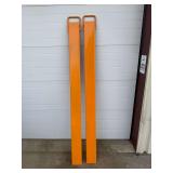 Pallet fork extensions ... 85 inches long