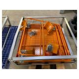 Short blocking plate forklift cage