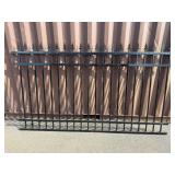 IRON FENCE WROUGHT IRON CONSTRUCTION FOR SUPERIOR STRENGTH  Size:111.02x1.57x64.96 inchs