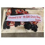 Unused Landhonor 7 ft Double Legs Lifting Chain Sling(Qty of 8)