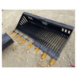 Unused Landhonor Skid Steer Rock Bucket  Width:72 in
