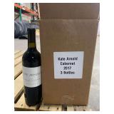 KATE ARNOLD CABERNET 2017 (3x750ml) You are bidding on 3 bottles.