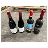 4 Assorted Bottles of Wine 2017-2019 (750ML) See Photos
