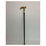 Hidden Sword/Blade Golden Colored Wolf Headed Walking Stick Cane… 36 in. Long