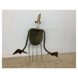 Metal Farm Implement Sculpture