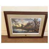 Terry Redlin 'Backwoods Cabin' Framed Print