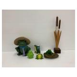 Group of Frog Decoratives