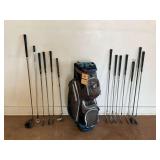 Golf Clubs with a Ping Golf Bag