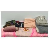 Group of Fleece Throw Blankets