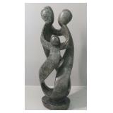 Hand Carved Zimbabwe Stone Sculpture of Family