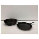 Two Cast Iron Skillets … Favorite Piqua Ware and Wagner Ware