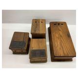 Vintage Wooden Telephone Ringer Boxes