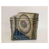Record Group with Wire Dairy Crate...see photos