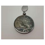 1923 Peace Silver Dollar Coin Keyring
